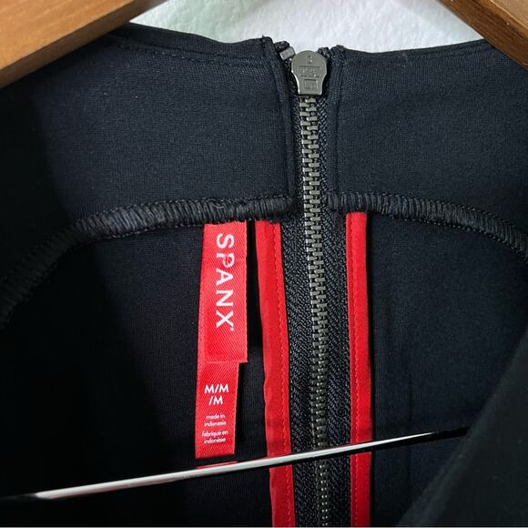 NWOT Spanx x Evereve The Perfect Sheath Dress Black Sleeveless Womens Size M - Picture 6 of 8